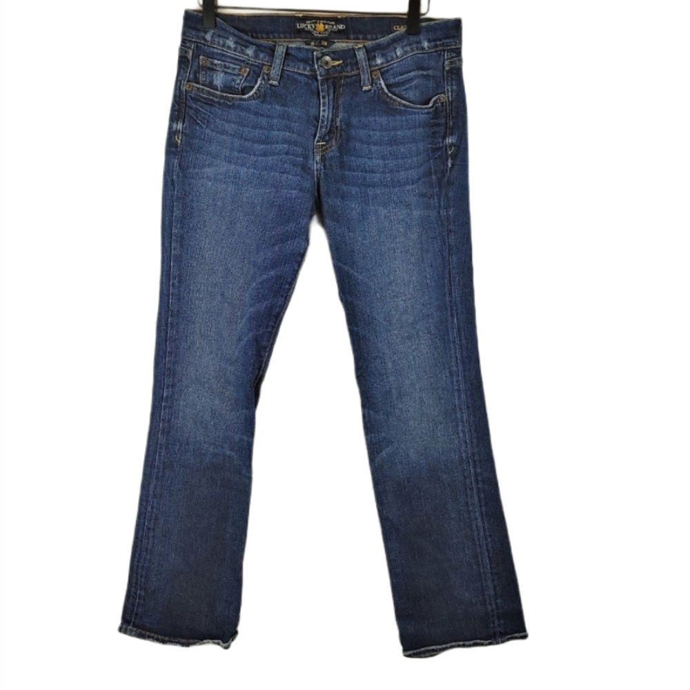 Lucky Brand classic rider boot cut blue Jeans 6